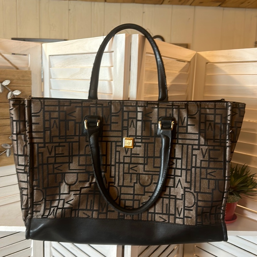 Diane von Furstenberg Tote Shoulder Bag Metallic